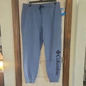 Columbia Men's Light Blue Fleece Joggers- NEW with Tags